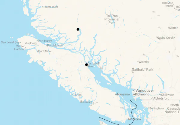 Karte 4 Tage Bärenbeobachtungen in der Knight Inlet Lodge