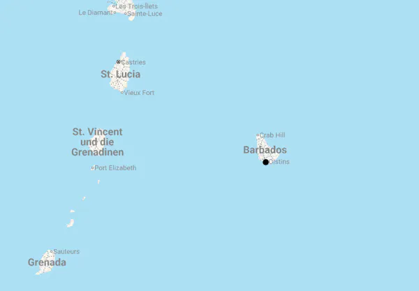 Karte 12 Tage Karibiktraum Barbados