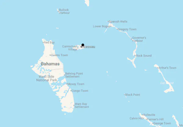 Karte 8 Tage Bahamas All-inclusive