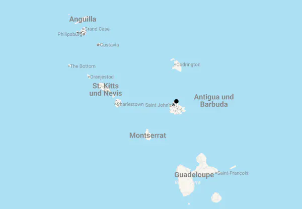 Karte Inseltraum: 9 Tage Antigua erleben