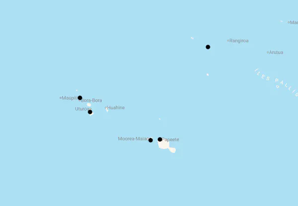 Karte 17 Tage Traumreise Tahiti