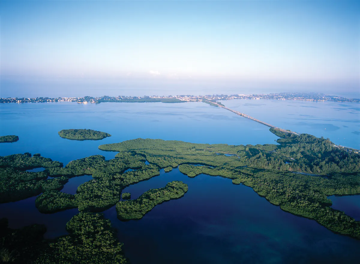 Anna Maria Island Bridge Aerial Bradenton Area CVB