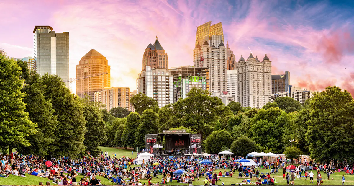 Atlanta Downtown Jazz Festival Skyline