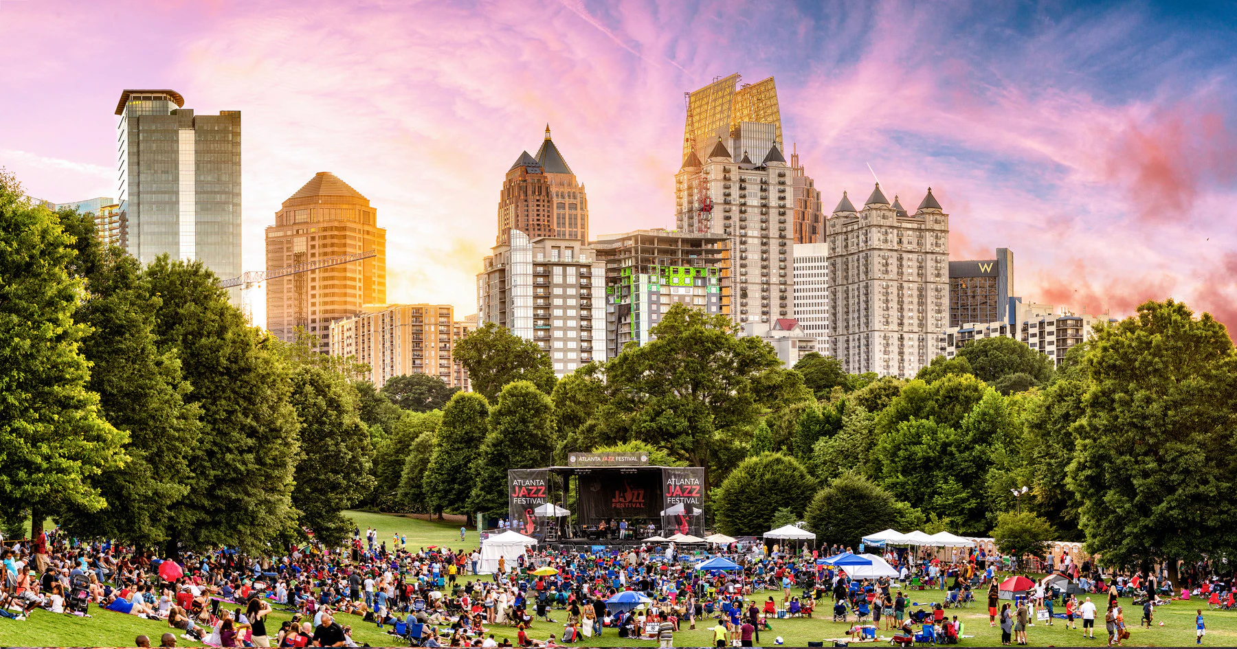 Atlanta Downtown Jazz Festival Skyline