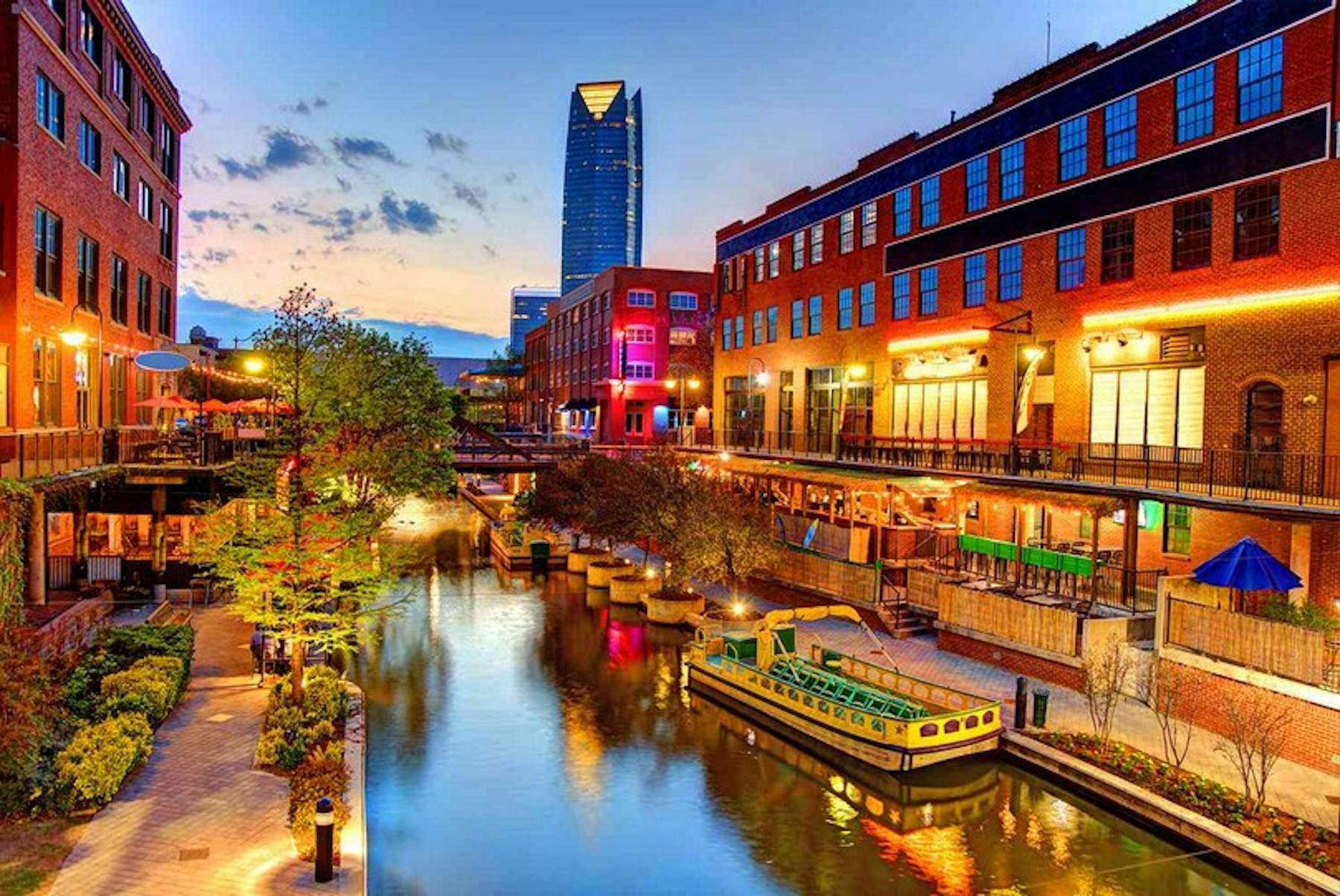 Bricktown Canal in the Bricktown District