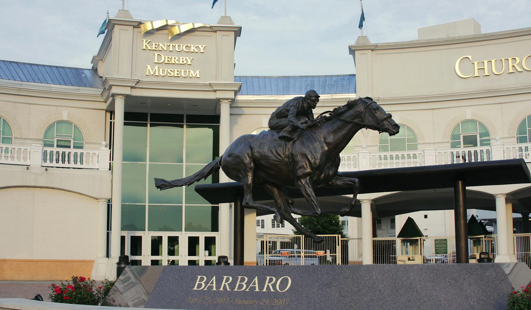 Derby Museum ext with Barbaro