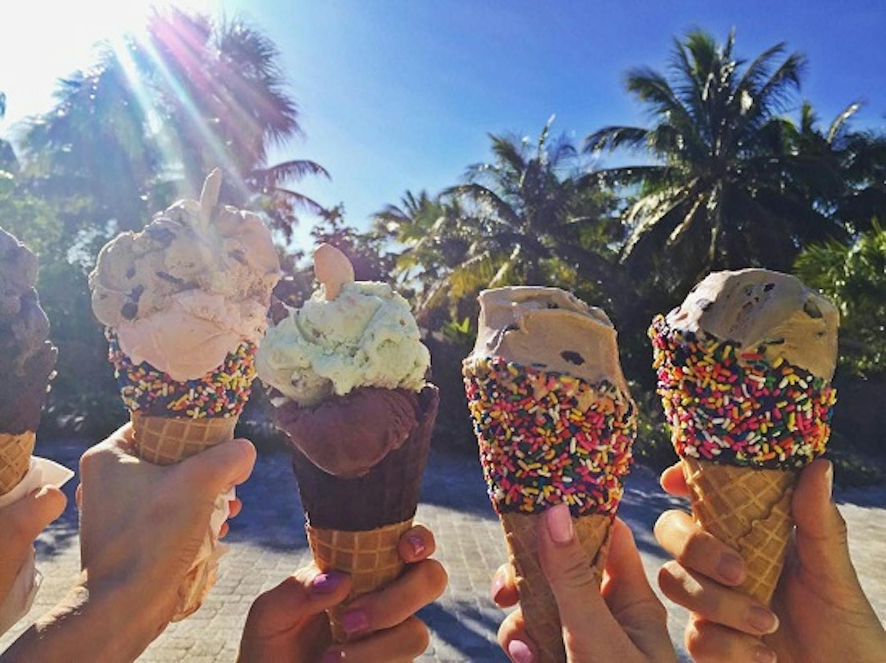 Fort Myers Islands Beaches and Neighborhoods Ice cream on the beach