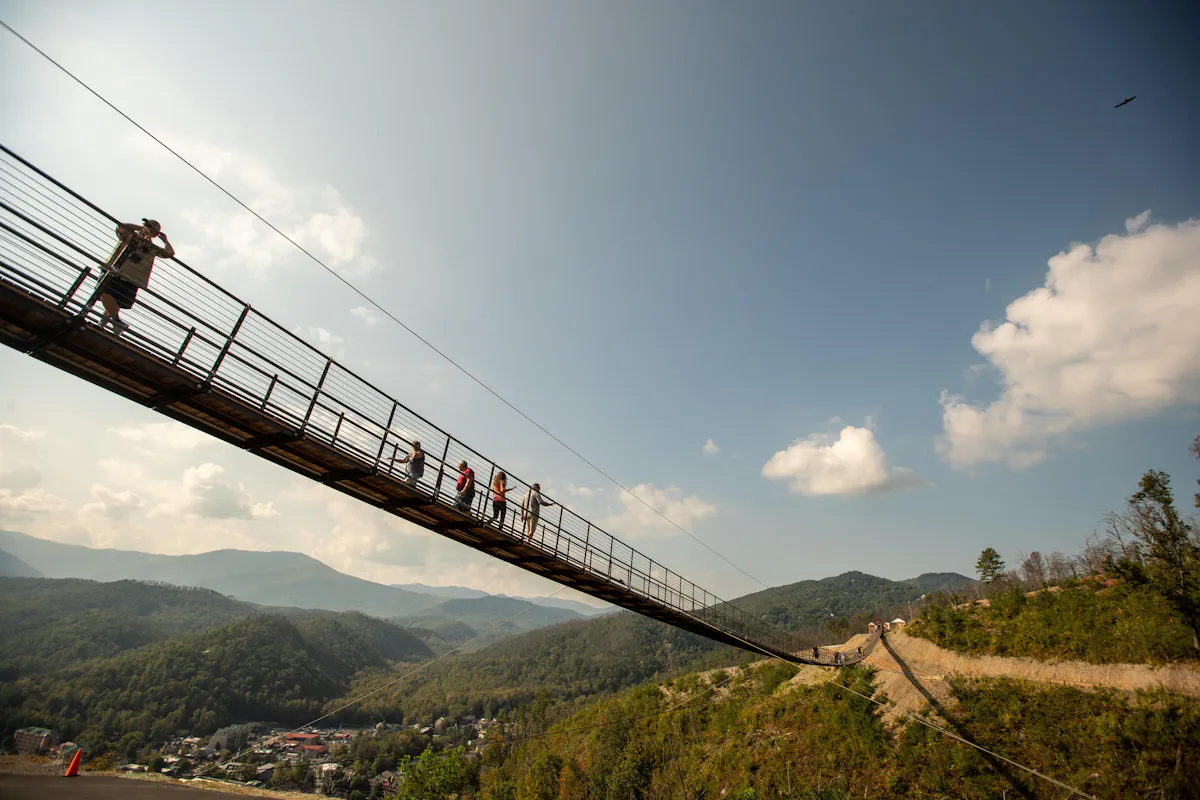 Gatlinburg SevierCo SkyBridge cTennessee Tourism Plan A