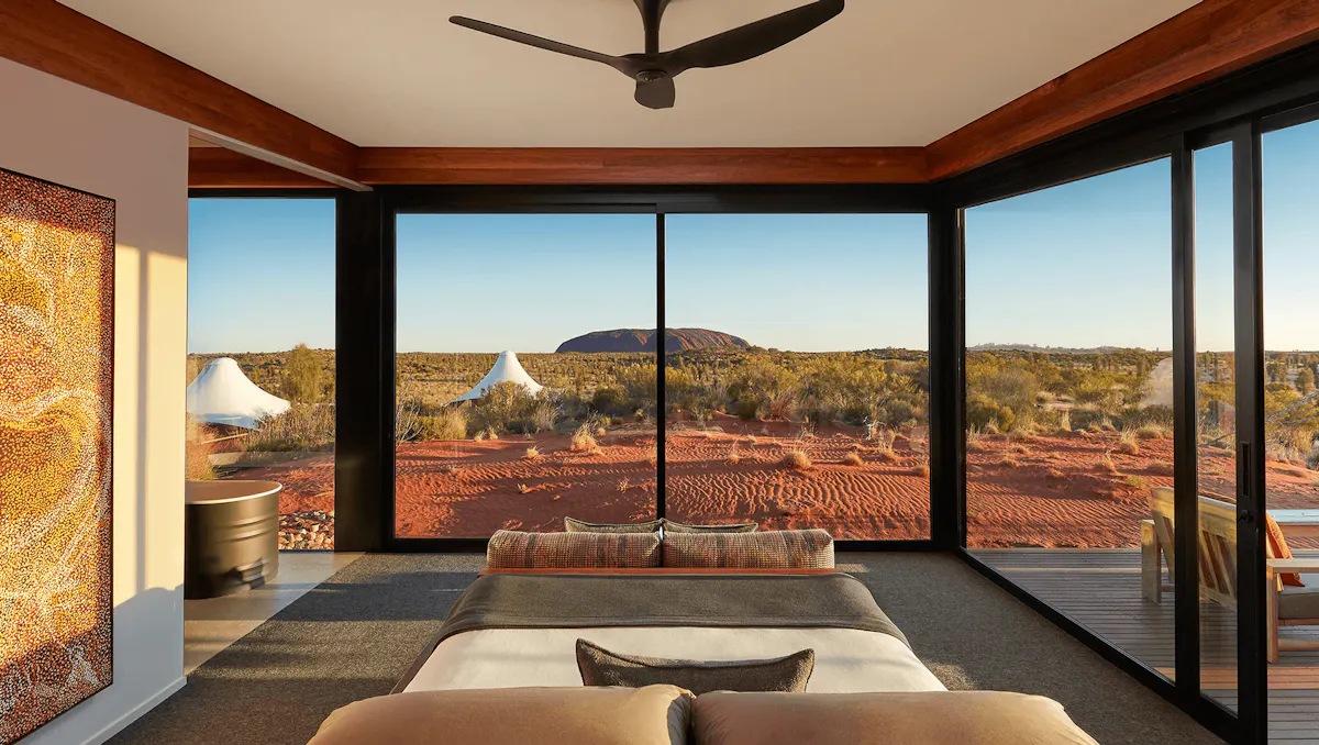 Longitude131 Blick auf Uluru AyersRock