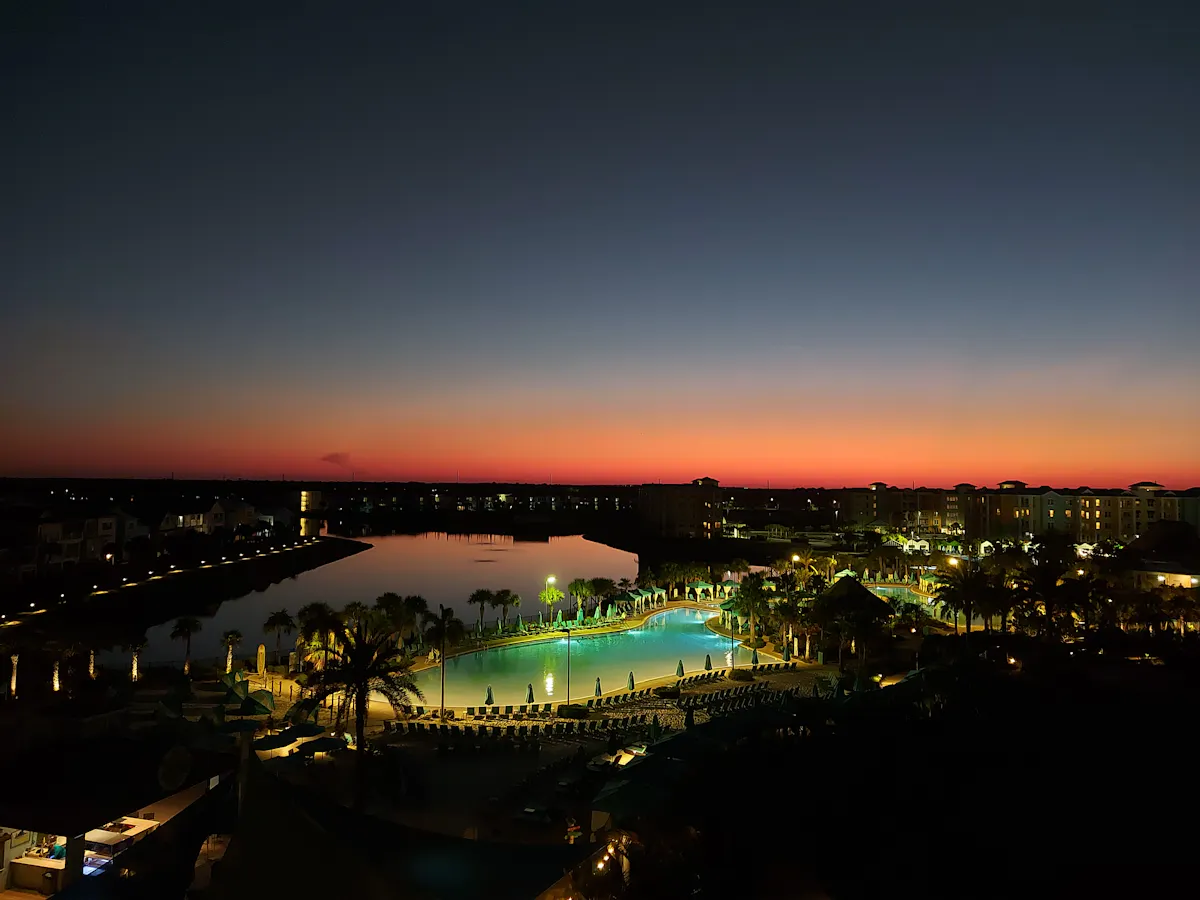 Margaritaville at night