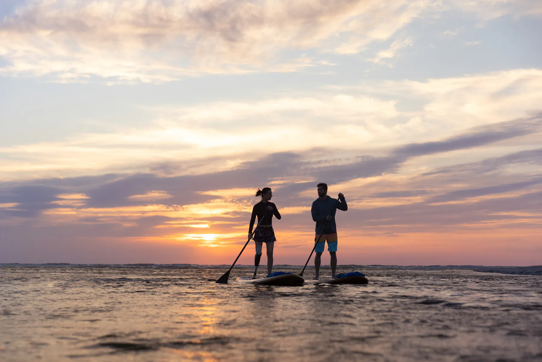 Naples Marco Island Everglades CVB SUP Clam Pass Sonnenuntergang