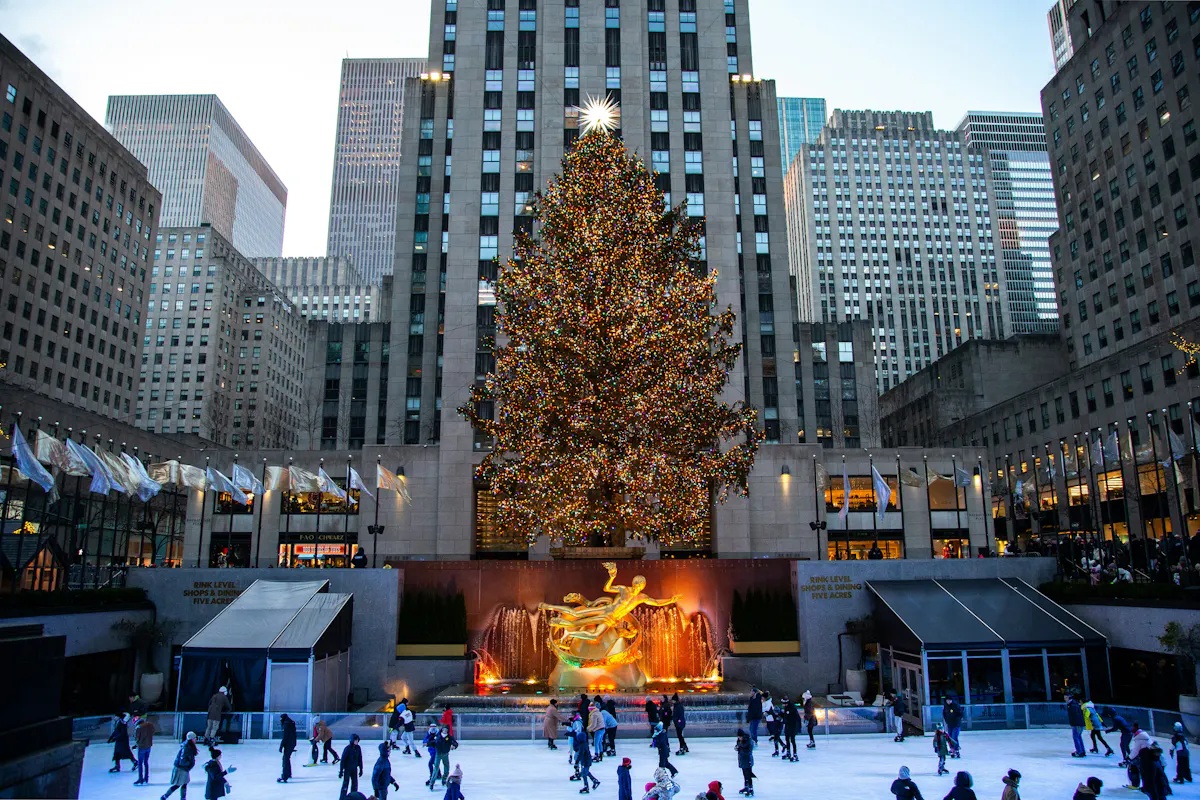 Rockefeller Plaza Weihnachten