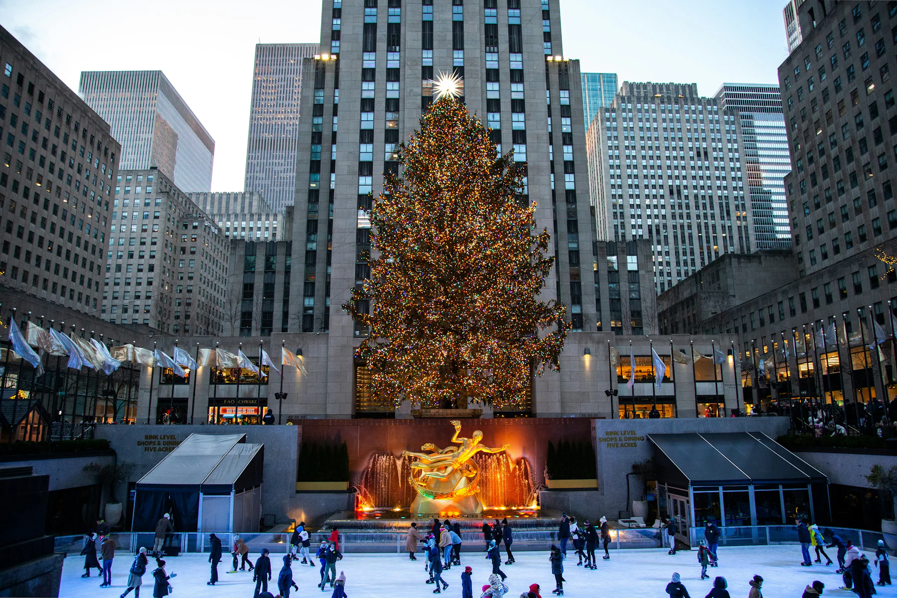 Rockefeller Plaza Weihnachten