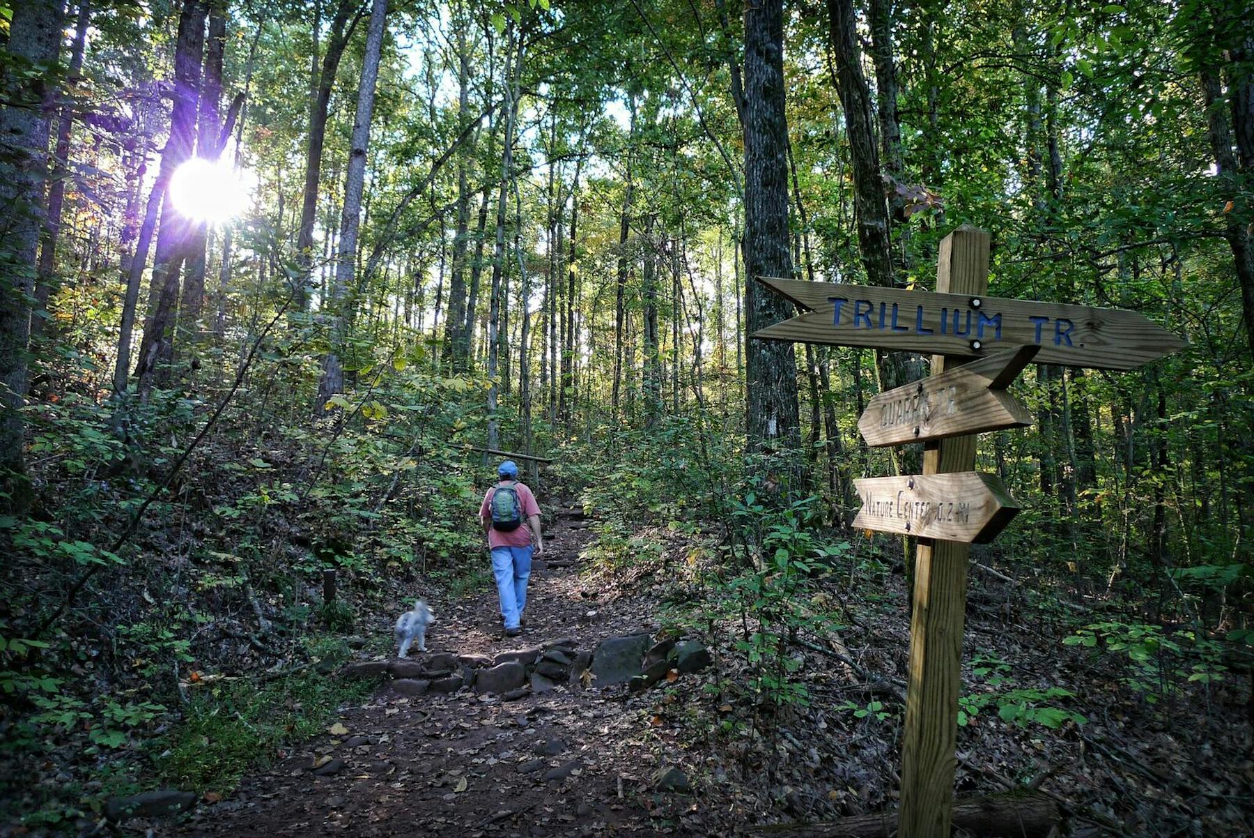 Ruffner Mountain Hiker and dog3