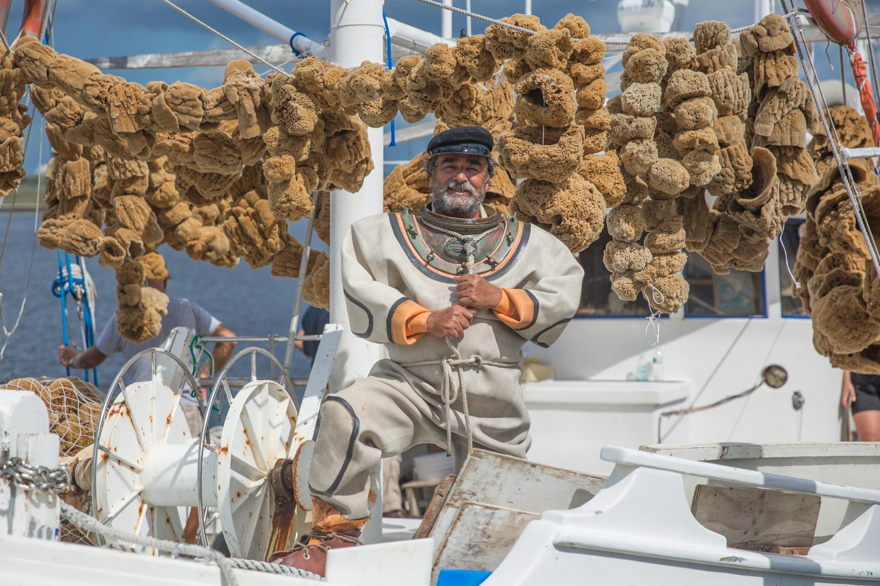 Sponge Diver at Sponge Docks Tarpon Springs