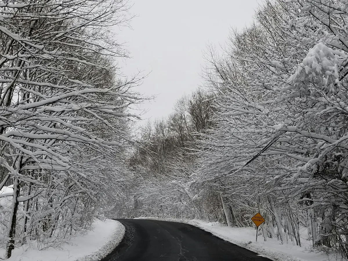 Syracuse NY Schneelandschaft