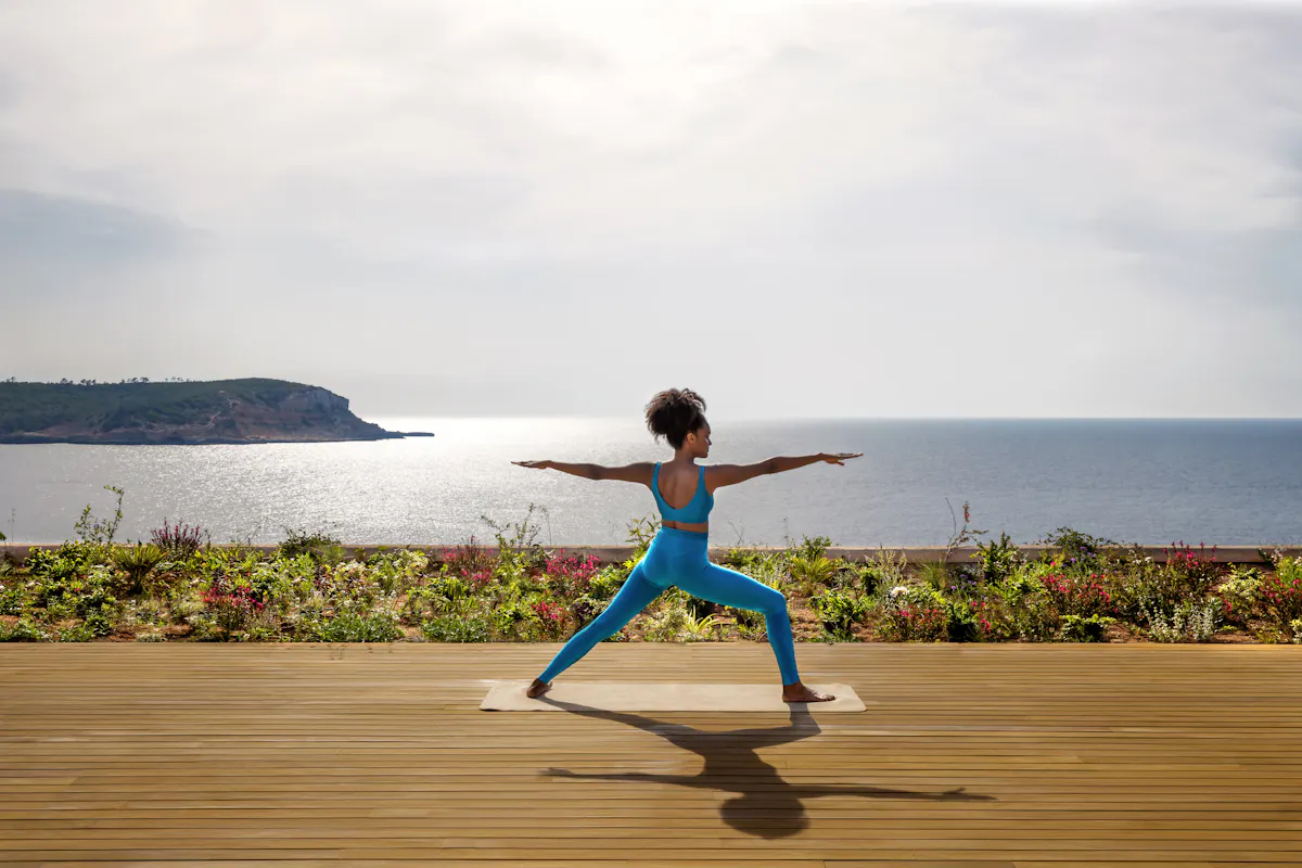 Yoga Deck with view