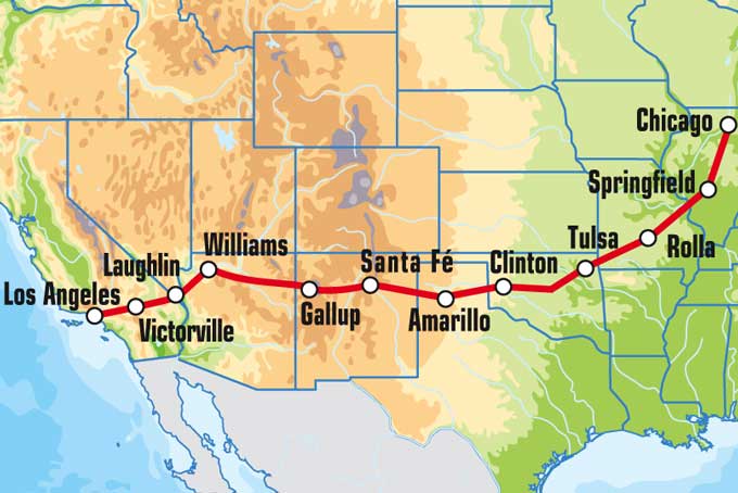 EagleRiderRoute66 map