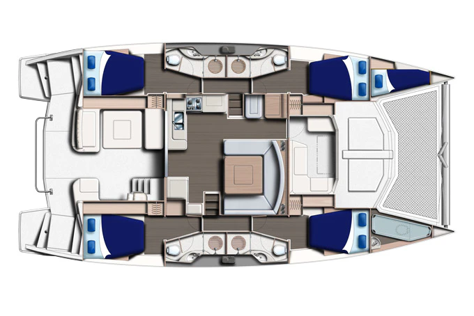 Moorings 4800 - Grundriss (Beispiel)