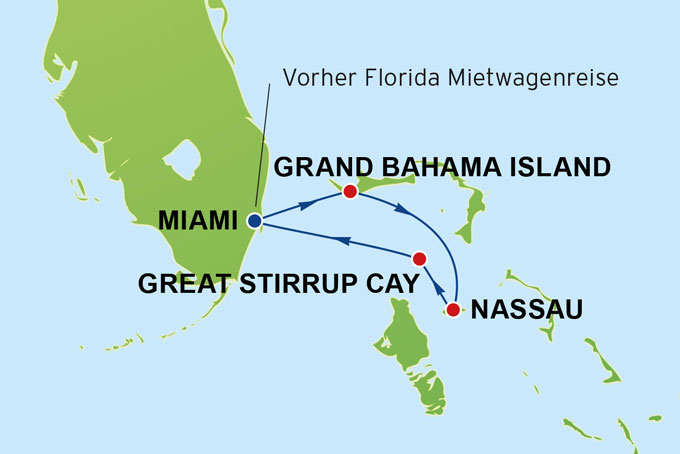 KreuzfahrtNCLRouteBahamas