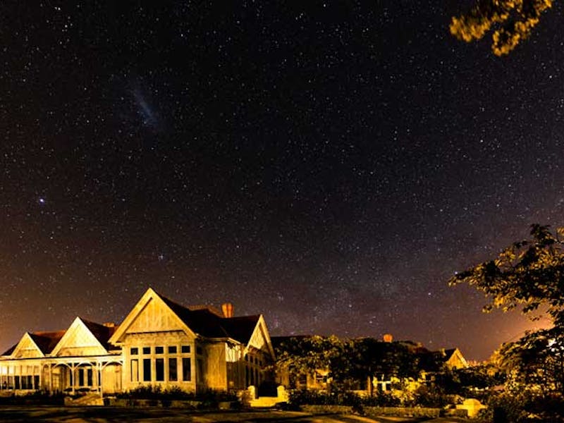 HotelNeuseelandPen y bryn LodgeAussenansicht bei Nacht