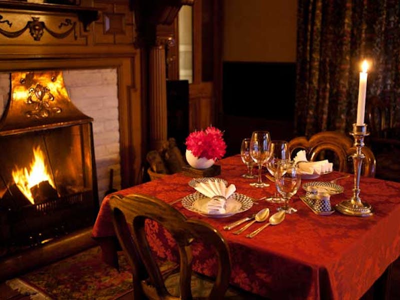 HotelNeuseelandPen y bryn LodgeEssen am Kamin