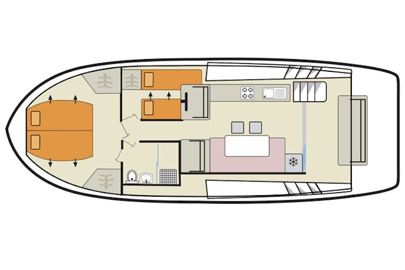 OntarioHausbootLeBoatfloorplan