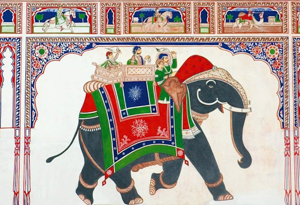 IndienShekhawati Painting Rajasth