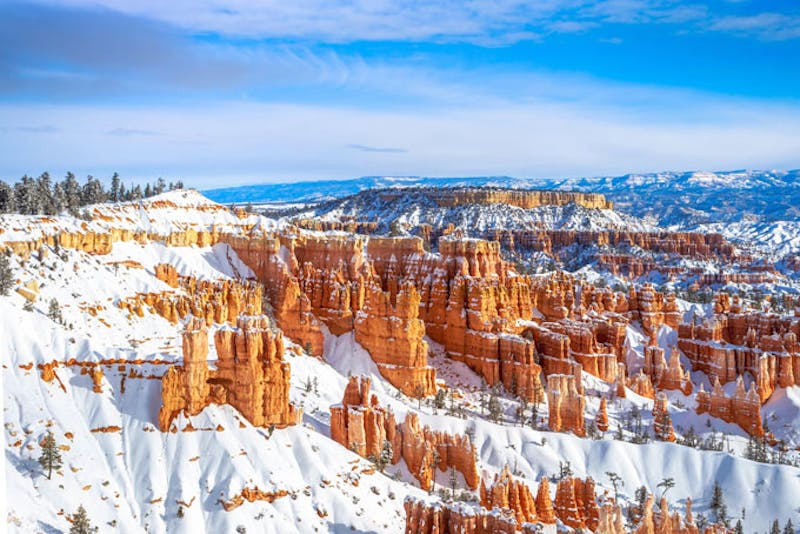 Utahsnow in bryce