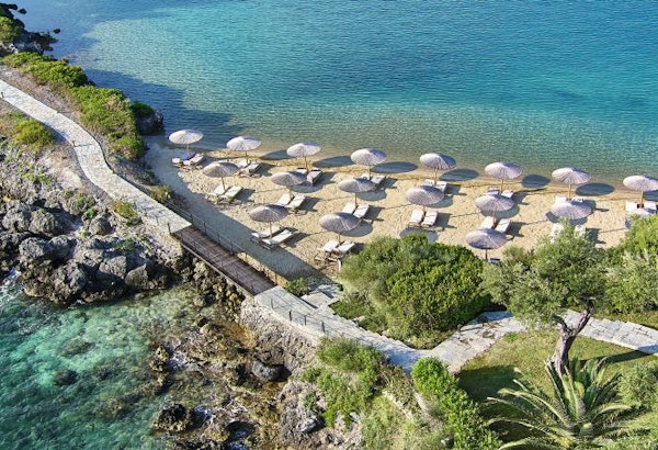 HotelGriechenlandGrecotel Korfu Imperial 06 Sandy beach and crystal