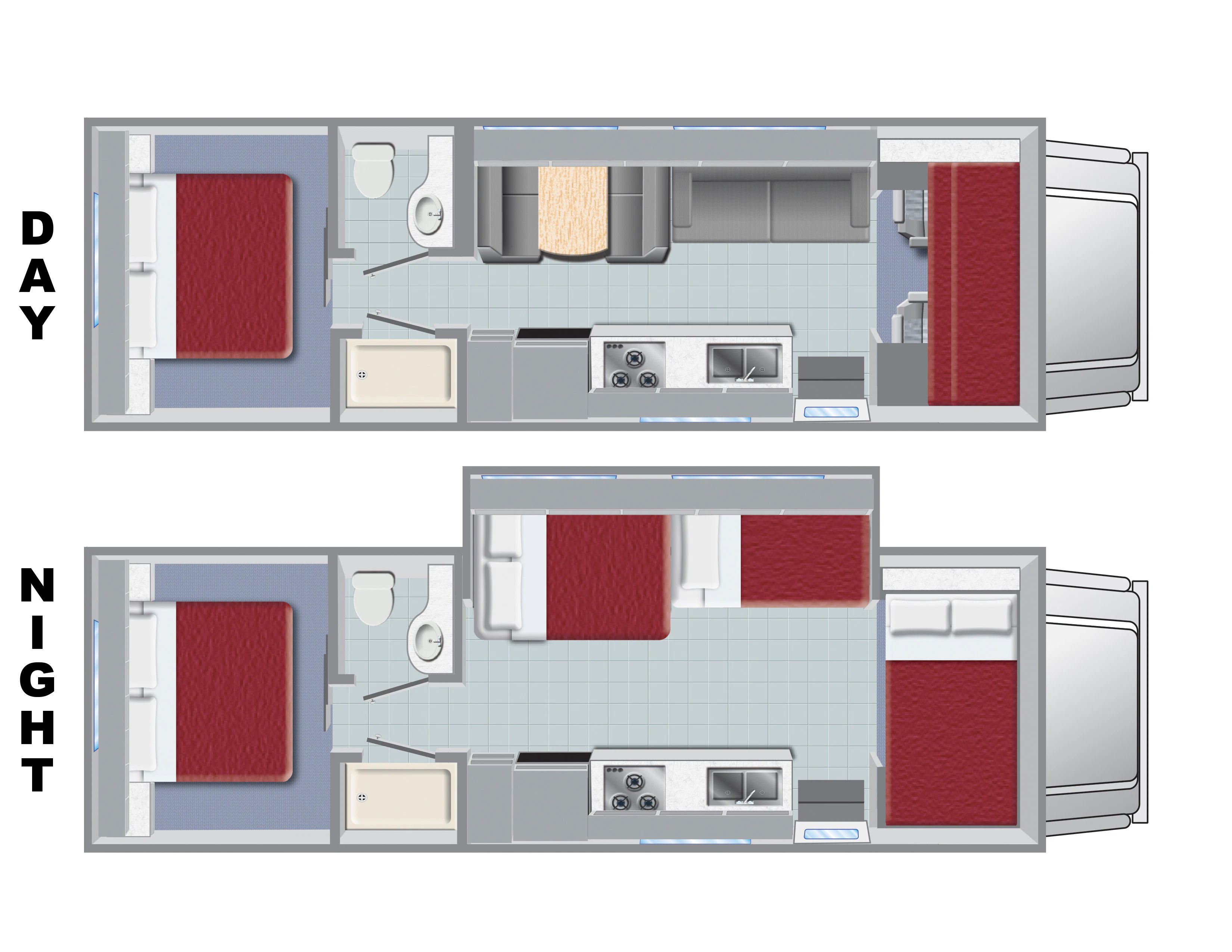 CamperElMonteC FamilySleeper Floorplan