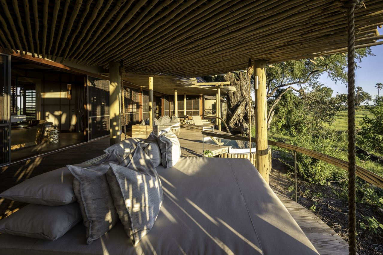 HotelBotswanaOkavangoMomboDaybed Terrasse