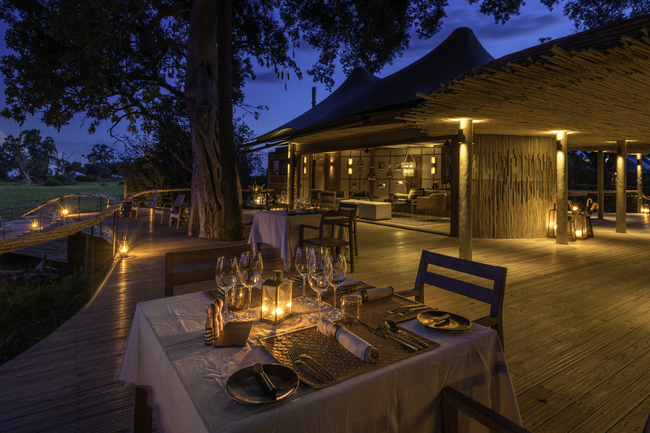 HotelBotswanaOkavangoMomboRomantisches Dinner