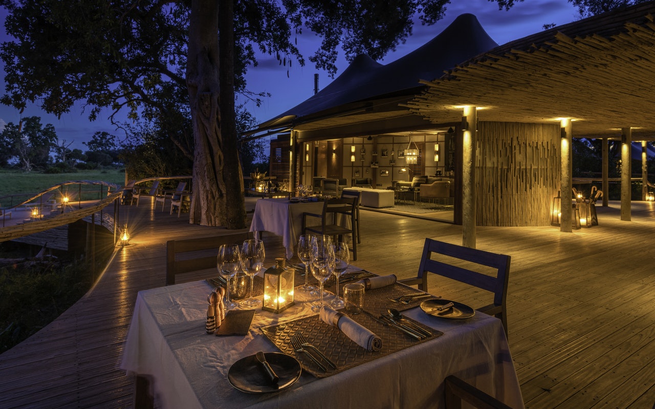 HotelBotswanaOkavangoMomboRomantisches Dinner