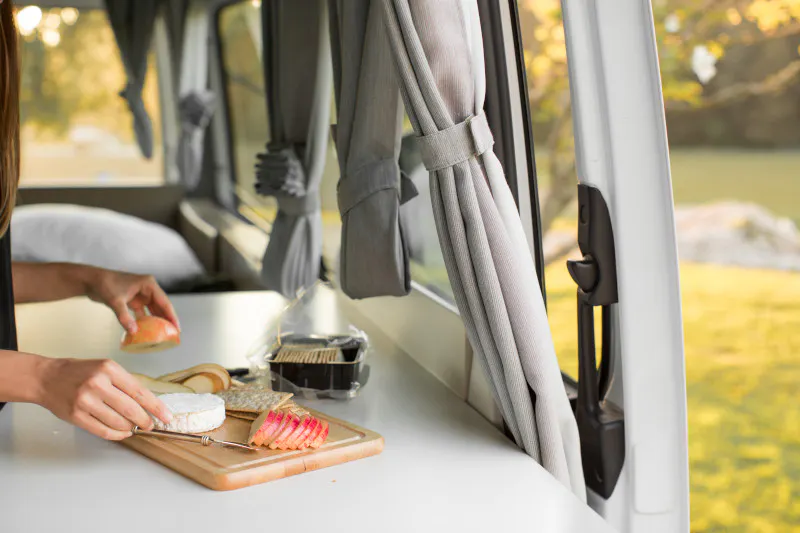 CamperBritzNeuseelandVenturer Breakfast