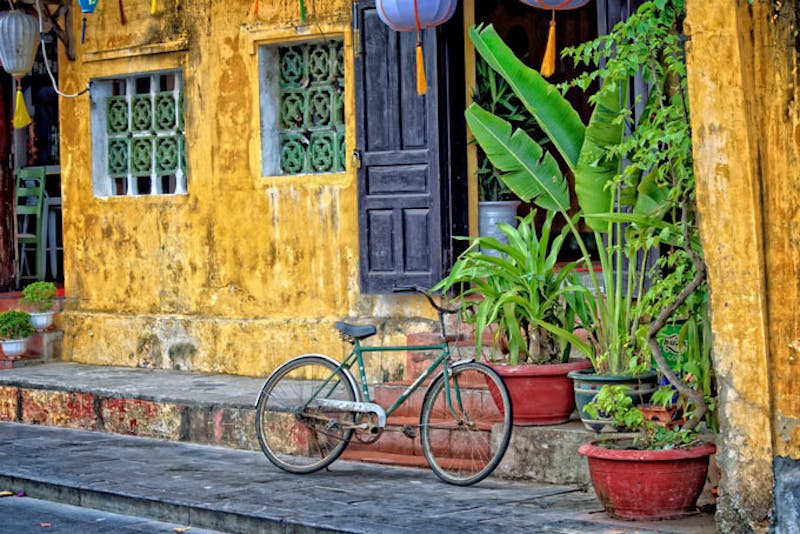 VietnamHoi AnStrassenszene Fahrrad