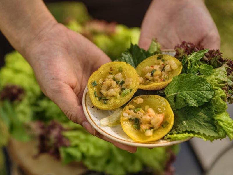 HotelVietnamCan Tho Mekong DeltaAzerai Can ThoAfternoon Snack Khot Cake