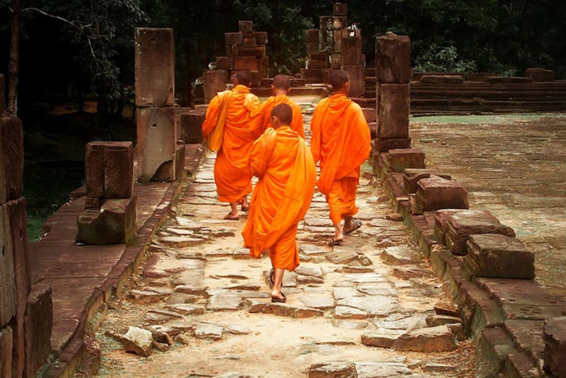 KambodschaSiem Reap AngkorMoenche