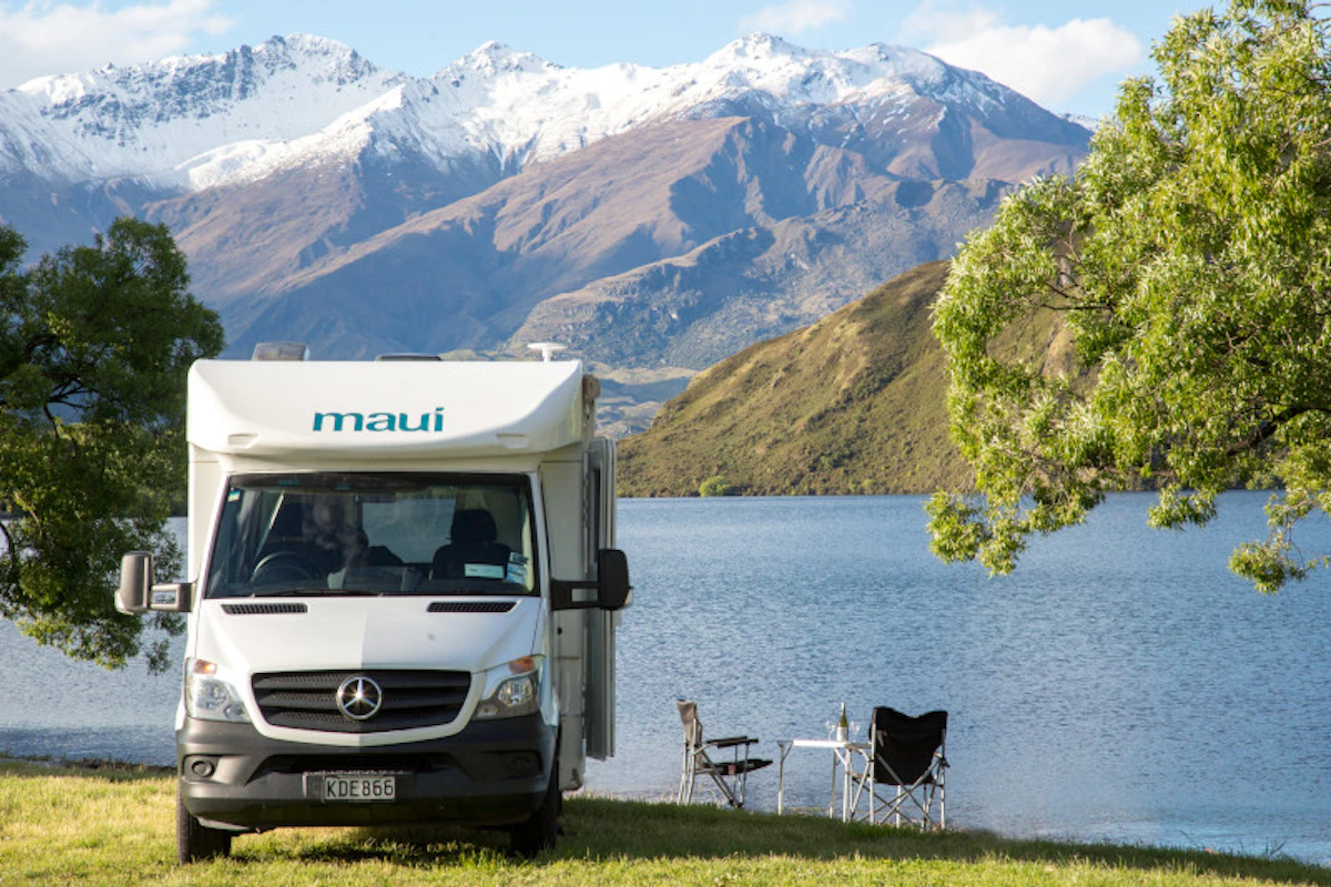 CamperMauiNeuseelandCascade dinnersetup