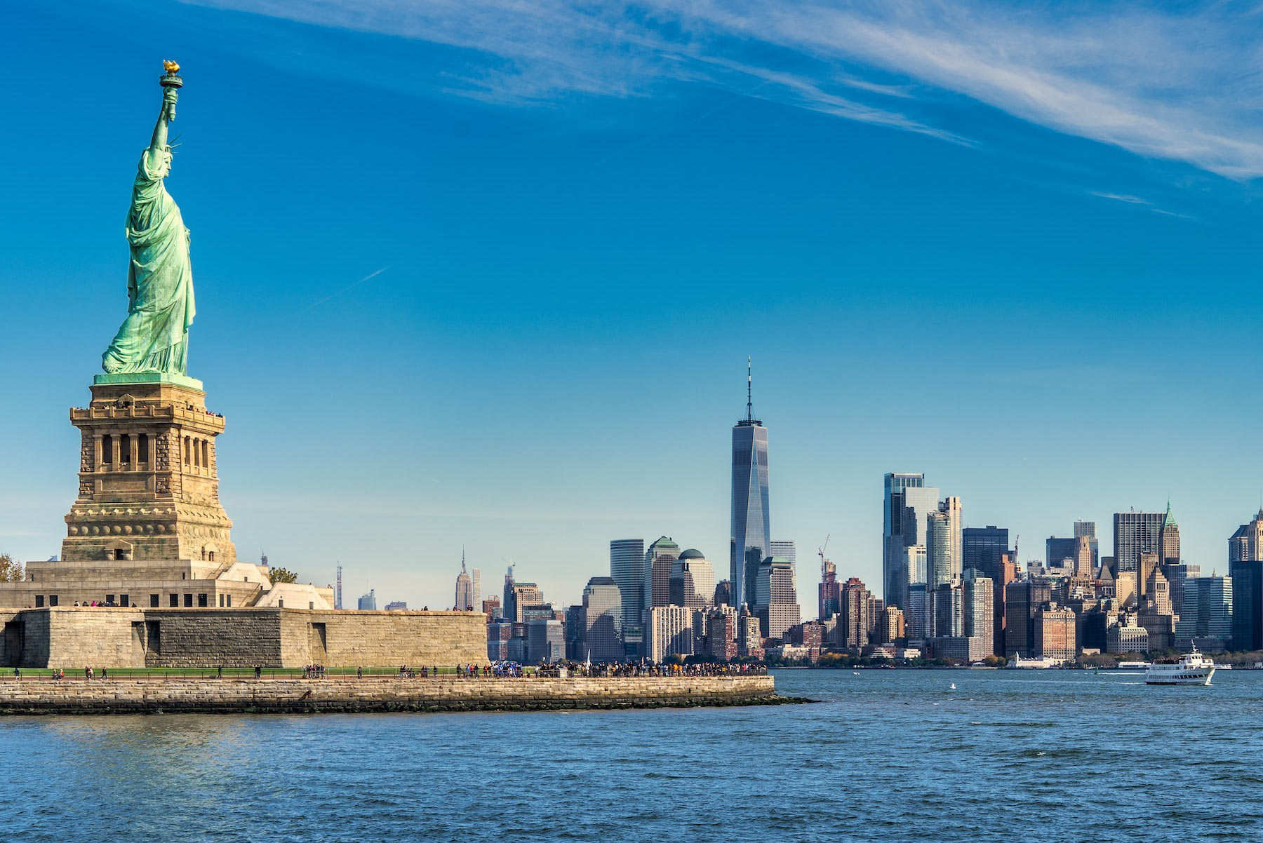 New YorkFreiheitsstatue und Skyline