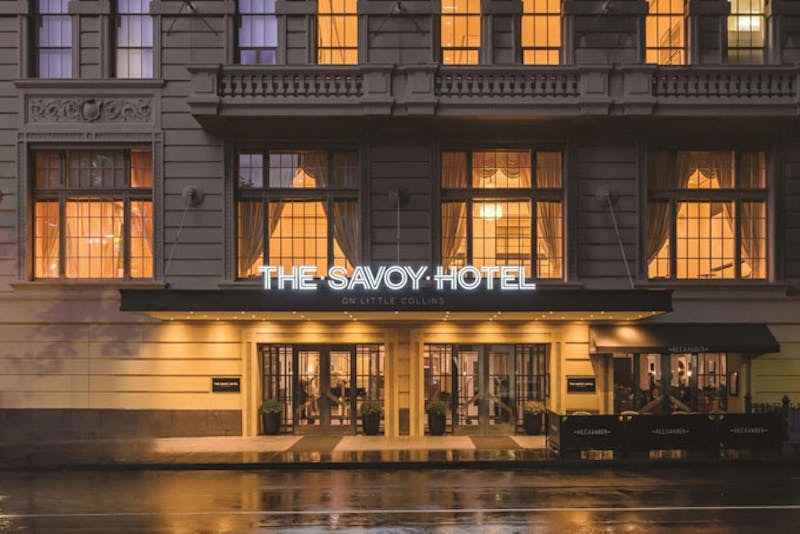 HotelAustralienVICMelbourneThe Savoy Hotel on lLittle Collins von aussen