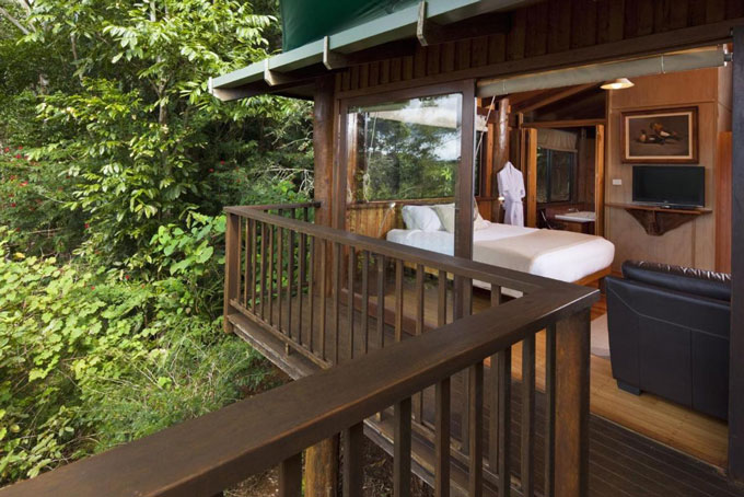 HotelAustralienQLDRose Gums Wilderness Retreat Balkon