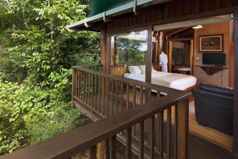 HotelAustralienQLDRose Gums Wilderness Retreat Balkon