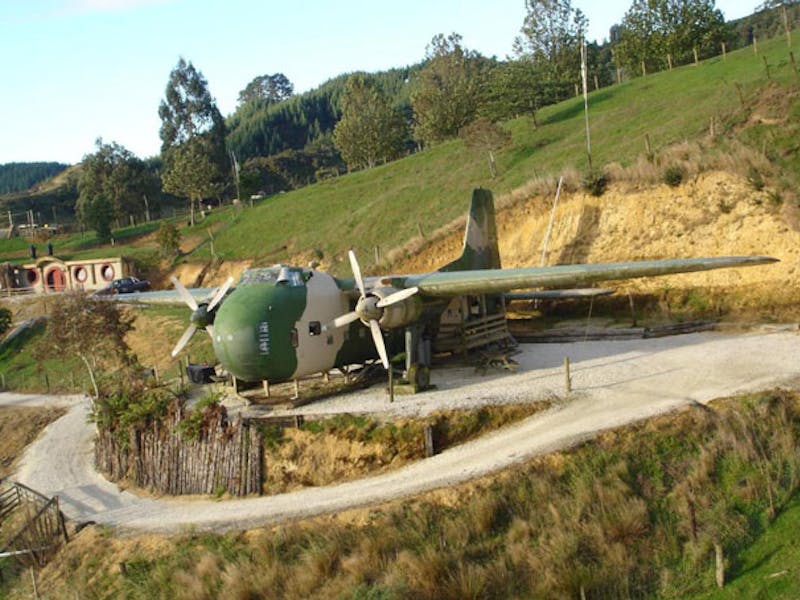HotelNeuseelandWaikatoWaitomoWoodlyn Park Flugzeug