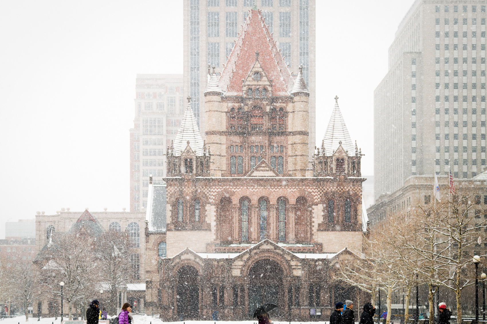 MassachussettsBostonTrinity Church in Winter