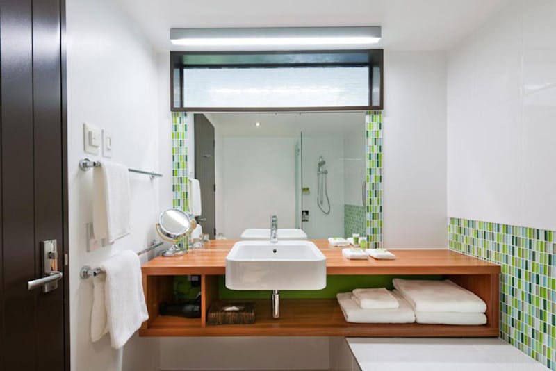 HotelNeuseelandWest CoastFranz Josef GletscherTe Waonui Forest Retreat Bad