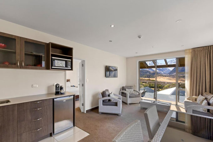 HotelNeuseelandMount CookMount CookHermitage Aoraki Mount Cook Kueche