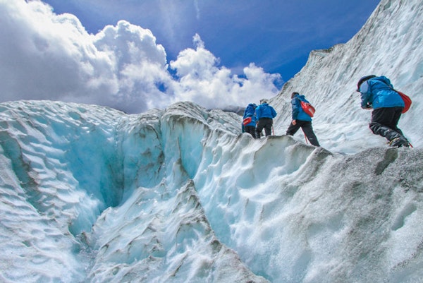 NeuseelandFranz Josef Gletscher Klettern