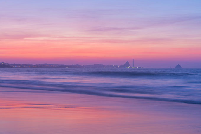 NeuseelandTaranakiKueste Sonnenuntergang