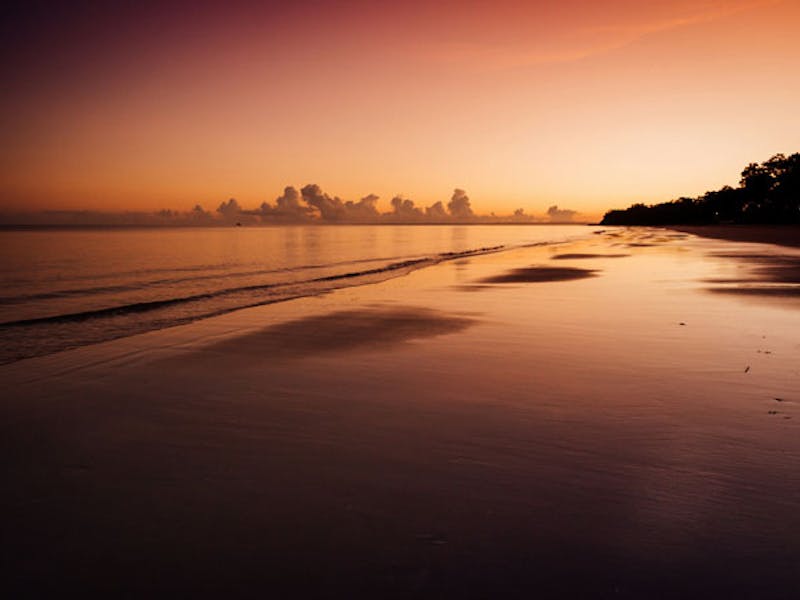 AustralienQueenslandHerveyBaySonnenuntergang